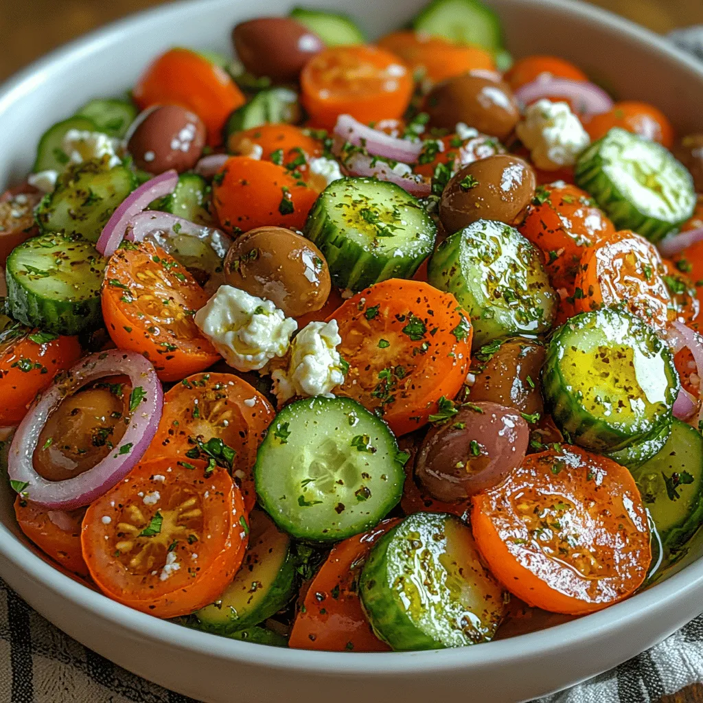 Greek cuisine is celebrated worldwide for its robust flavors and emphasis on fresh, healthy ingredients. Rooted in centuries of tradition, it showcases a variety of dishes that highlight the Mediterranean diet's health benefits. One such dish that embodies this ethos is the Zesty Greek Cucumber Tomato Salad. This vibrant salad is not only a staple in Greek households but also a versatile option perfect for gatherings, picnics, or a light dinner at home. Its refreshing taste and colorful presentation make it an appealing choice for any occasion.