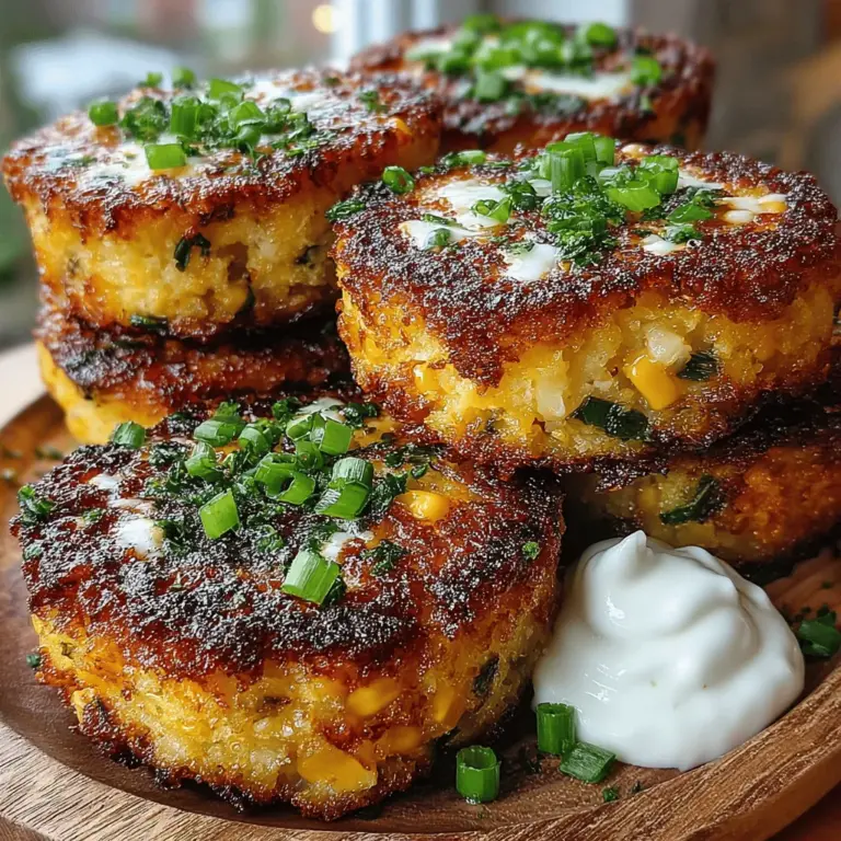 When it comes to Southern cuisine, few dishes are as comforting and versatile as grits. These creamy, corn-based delights serve as a staple in homes across the South, celebrated for their ability to take on various flavors and pair beautifully with an array of ingredients. One such exciting application of grits is found in Roasted Corn & Cheddar Grits Cakes. This dish embodies the heart and soul of Southern cooking, merging the sweetness of roasted corn with the sharpness of cheddar cheese, resulting in a delectable treat that can be enjoyed as a side dish or a stand-alone entrée.