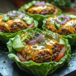 In recent years, low-carb diets have surged in popularity, driven by an increasing awareness of healthy eating and the benefits of reducing carbohydrate intake. From ketogenic to paleo, many people are shifting their dietary choices to prioritize nutritious options that support their health goals. Amidst this trend, the Cheesy Low-Carb Lettuce Wrap Burger has emerged as a standout alternative to traditional burgers, offering all the satisfaction of a juicy beef patty without the added carbs from bread.