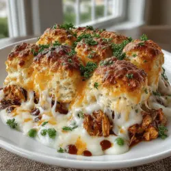 Creating the perfect filling for your Creamy Chicken Alfredo Biscuit Bake is crucial to ensure every bite is packed with flavor and creaminess. Start by cooking your chicken thoroughly, whether you opt for grilling, baking, or pan-searing. Once cooked, allow it to rest before dicing into bite-sized pieces.
