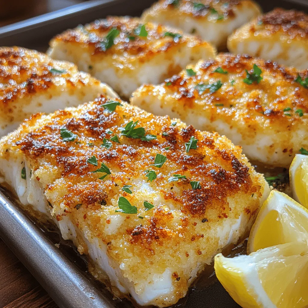 If you're looking to elevate your seafood game, the Crispy Parmesan Crusted Cod is a must-try recipe that beautifully marries simplicity and sophistication. This dish not only tantalizes the taste buds but also provides a delightful crunch that contrasts perfectly with the tender, flaky cod. With its rich flavors and appealing texture, this recipe is perfect for a weeknight dinner, a special occasion, or even when entertaining guests.