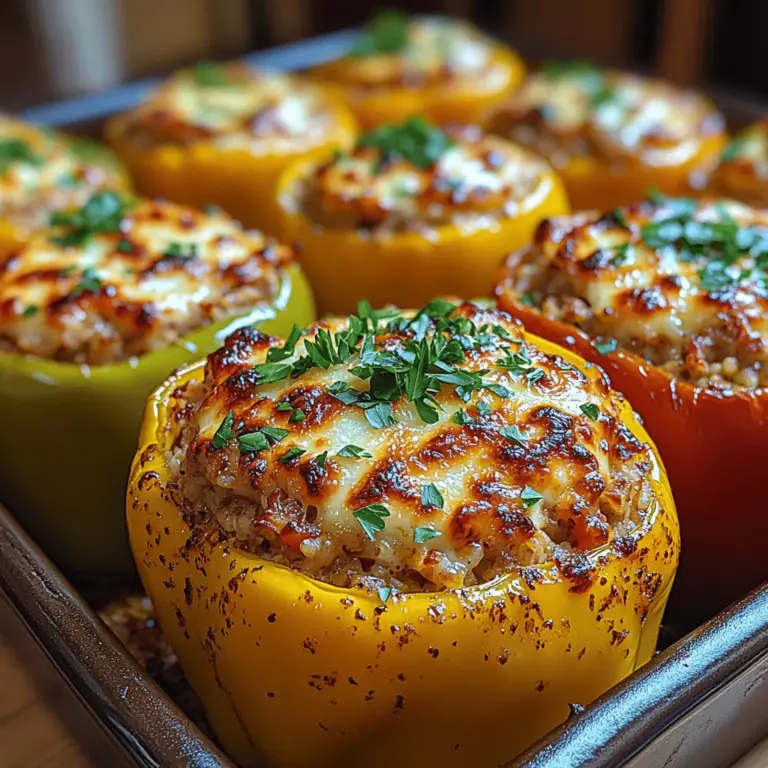 In the realm of comfort food, few dishes can compete with the warmth and satisfaction of stuffed peppers. These vibrant and visually appealing culinary creations not only tantalize the taste buds but also provide a healthy and hearty meal option. Our Creamy Turkey Stuffed Peppers recipe is a standout choice, combining lean ground turkey, creamy cheese, and colorful bell peppers into a delightful medley of flavors and textures. This dish is perfect for families looking to enjoy a nutritious dinner or for anyone interested in meal prepping healthy options for the week ahead.