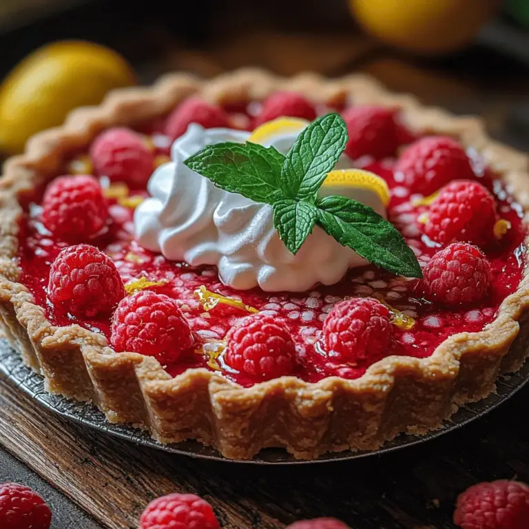 Homemade recipes hold a special place in the culinary world. They not only allow us to experiment with flavors but also connect us to our roots and heritage. One such recipe that embodies freshness, brightness, and a touch of nostalgia is the Zingy Raspberry Lemon Tart. This delightful dessert brings together the tartness of lemons and the sweetness of raspberries, creating a harmonious balance that tantalizes the taste buds.