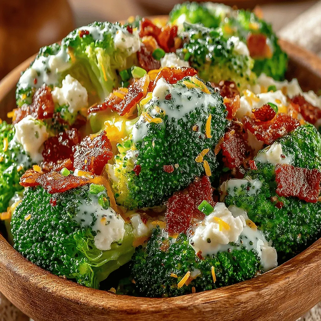In the world of culinary creations, salads often take a backseat to more elaborate dishes. However, there are exceptions that elevate this simple meal component to new heights, making it a star on any dining table. One such dish is the Zesty Broccoli Bacon Bliss salad. This delightful recipe combines the earthy freshness of broccoli with the rich, savory flavor of crispy bacon, enveloped in a tangy dressing that brings everything together harmoniously.