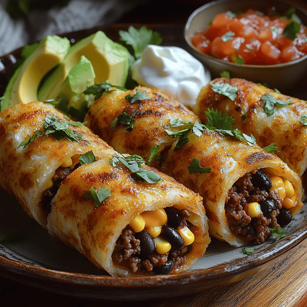Discover the delightful world of crispy air-fryer taco rolls, a mouthwatering fusion of flavors and textures that promises to elevate your mealtime experience. This innovative recipe marries the familiar taste of tacos with the crispiness that only an air fryer can provide, making it a favorite among families and food enthusiasts alike. With a preparation time of just 20 minutes and a total cooking time of 30 minutes, these taco rolls are ideal for busy weeknights or casual gatherings, allowing you to enjoy a delicious meal without spending hours in the kitchen.
