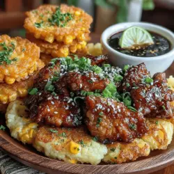 If you’re searching for a delectable dish that marries sweet and savory flavors, look no further than Honey Garlic Chicken paired with Sweet Corn Fritters. This delightful combination is not only a treat for your taste buds but also a feast for the eyes, making it an ideal choice for family dinners and gatherings. The succulent chicken, marinated in a luscious honey-garlic sauce, perfectly complements the crispy, golden fritters bursting with the sweetness of corn.
