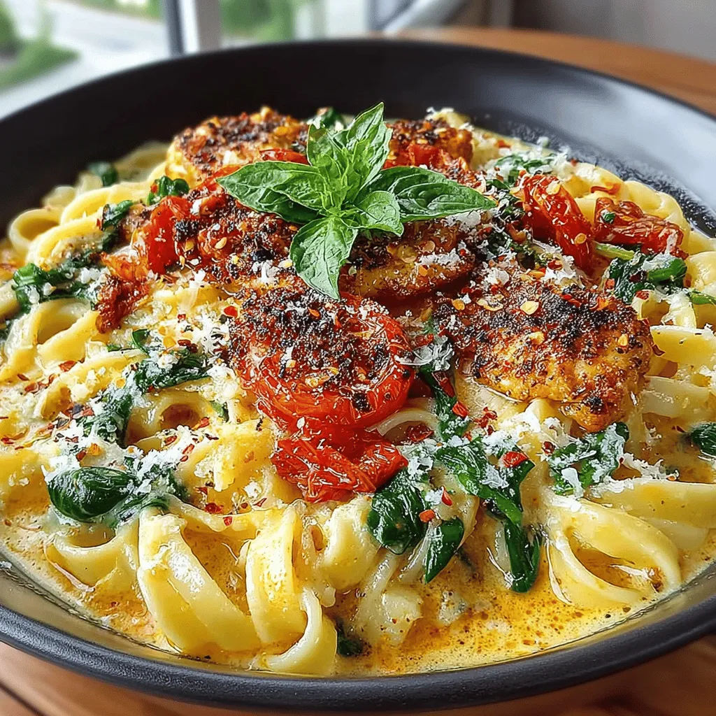 In the world of comfort food, few dishes can rival the allure and satisfaction of a well-prepared pasta. Among the myriad of pasta recipes available, Creamy Tomato Spinach Pasta stands out as a delightful fusion of flavors and textures. This dish artfully combines the rich, velvety texture of heavy cream with the bright, tangy notes of fresh tomatoes and the earthy sweetness of spinach. The result is a meal that is not only visually captivating but also hearty and indulgent—an ideal choice for both busy weeknight dinners and special gatherings with friends and family.