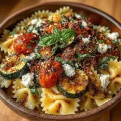 As summer approaches and gardens flourish, there's no better time to embrace the vibrant flavors of the season with a deliciously fresh dish. Our Zesty Roasted Zucchini and Feta Pasta is a celebration of summer produce, bringing together tender roasted zucchini, juicy cherry tomatoes, and creamy feta cheese. Tossed with perfectly cooked pasta, this dish offers a delightful medley of textures and flavors, making it an ideal choice for light lunches or family dinners.