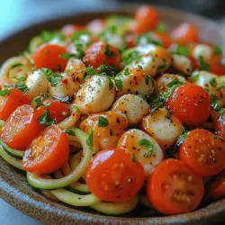 In recent years, the trend towards healthy eating has gained significant momentum, with more people seeking ways to incorporate nutritious ingredients into their daily meals. The shift towards fresh vegetables is not merely a dietary choice; it reflects a broader desire for vibrant, wholesome foods that promote overall well-being. One dish that perfectly embodies this ethos is the Fresh Caprese Zoodle Salad. This delightful salad reimagines the beloved Italian Caprese, traditionally made with fresh tomatoes, mozzarella, and basil, and presents it in an exciting, low-carb format using zucchini noodles, or "zoodles."
