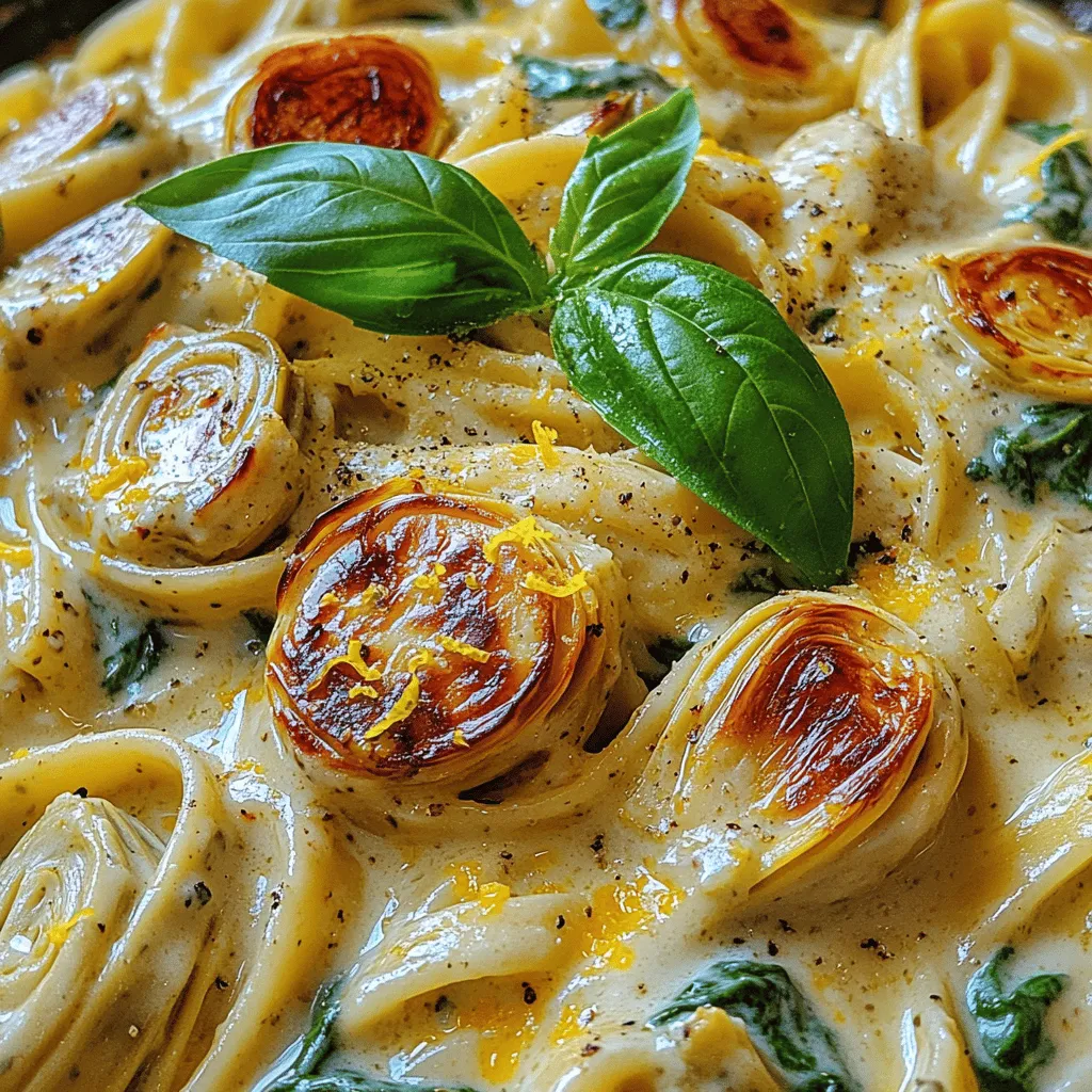 In the realm of comfort food, pasta reigns supreme, and when combined with the rich flavors of spinach and artichokes, it transforms into a delightful dish that’s both satisfying and nourishing. Creamy Spinach Artichoke Pasta is a perfect blend of textures and flavors, offering a creamy sauce enveloping perfectly cooked pasta, fresh greens, and the savory bite of artichokes. This recipe not only highlights the deliciousness of these ingredients but also showcases how easy it is to create a gourmet meal at home. Whether you’re preparing dinner for your family or hosting a gathering with friends, this dish is sure to impress.