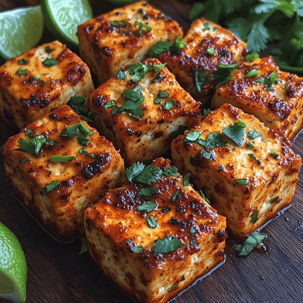 In the realm of plant-based cuisine, tofu is often celebrated for its remarkable versatility as a protein source. However, its texture and flavor can sometimes be less than appealing, particularly for those who are new to plant-based eating. This is where the Crunchy Chili-Lime Tofu Cubes come into play, offering a transformative recipe that elevates firm tofu into a crunchy, flavorful dish that is both satisfying and delicious. With the perfect blend of zesty lime and spicy chili notes, this dish is ideal for those looking to explore plant-based meals, whether you're a seasoned vegetarian or simply seeking to incorporate more nutritious options into your diet.