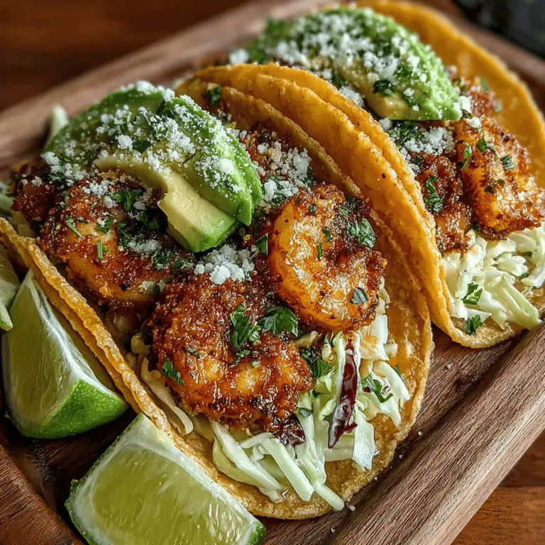 Imagine biting into a fresh taco, filled with succulent shrimp, zesty lemon, and aromatic garlic, all wrapped in a warm tortilla. Zesty Lemon Garlic Shrimp Tacos are more than just a meal; they are a culinary experience that tantalizes the taste buds with vibrant flavors and fresh ingredients. This delightful dish not only elevates your taco game but also offers a healthy option for those who cherish seafood. Whether you are hosting a casual dinner with friends or planning a festive gathering, these tacos can easily adapt to any occasion, bringing a burst of flavor and freshness to the table.