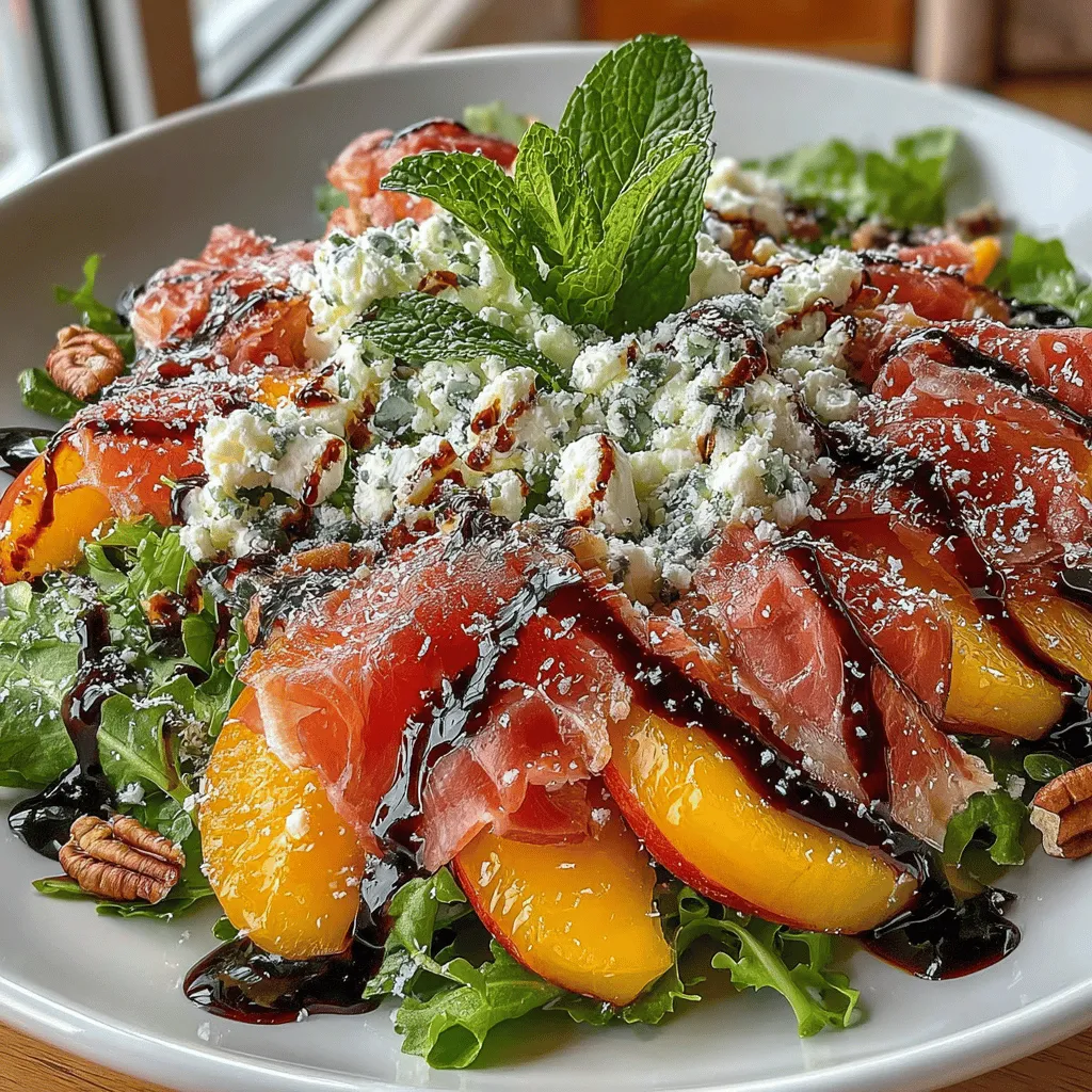 To truly appreciate the Peach & Prosciutto Salad, it’s essential to delve into the key ingredients that make this dish a standout. Each component contributes not only to the flavor profile but also to the overall healthiness of the meal.