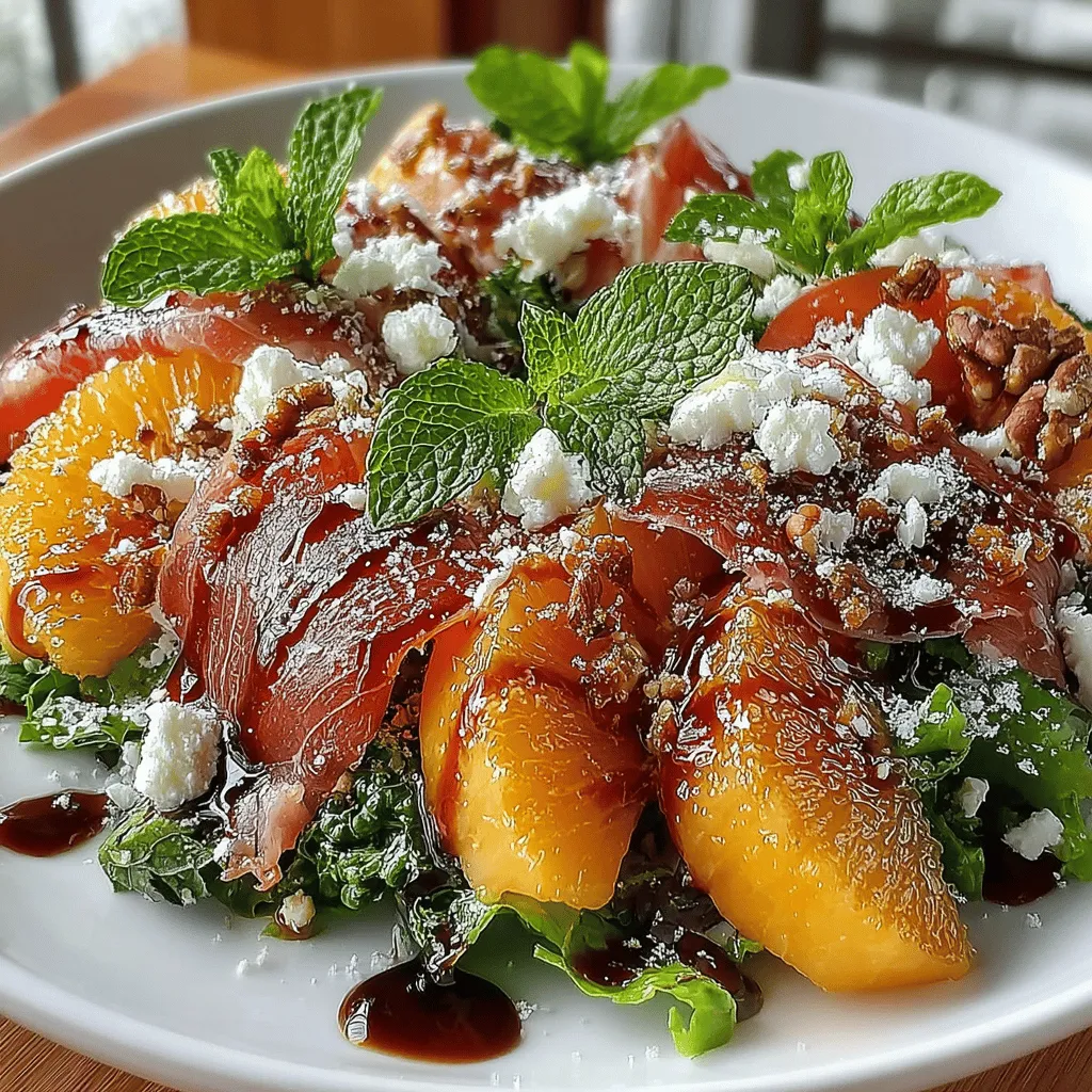 To truly appreciate the Peach & Prosciutto Salad, it’s essential to delve into the key ingredients that make this dish a standout. Each component contributes not only to the flavor profile but also to the overall healthiness of the meal.