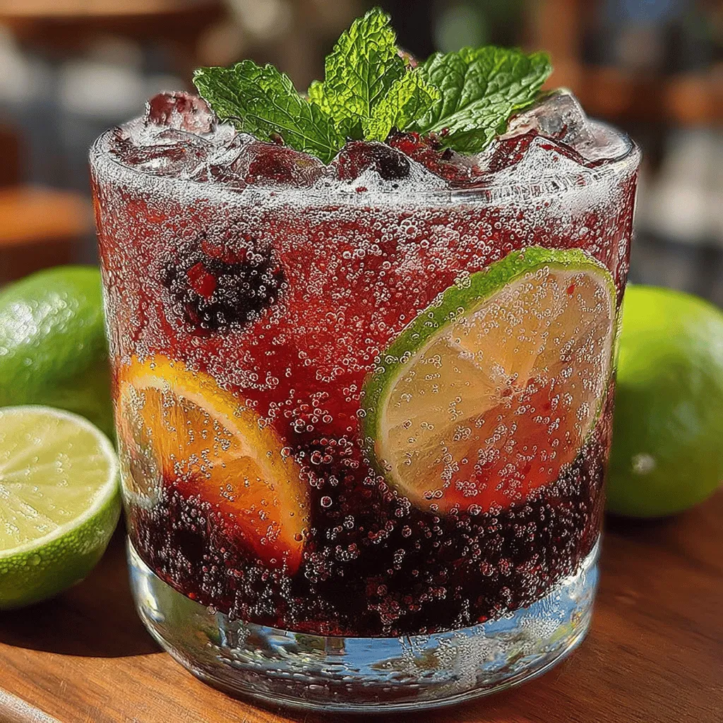 When the sun shines brightly and the temperatures soar, few things are as satisfying as a refreshing beverage that not only quenches your thirst but also tantalizes your taste buds. Enter the Sparkling Blackberry Lemon Spritz: a delightful concoction that perfectly marries sweet and tart flavors with effervescent bubbles. This drink is ideal for a variety of occasions, whether you're hosting a summer gathering, enjoying a leisurely brunch, or simply looking for an afternoon pick-me-up. Its vibrant colors and enticing aromas invite you to take a sip and savor every moment.