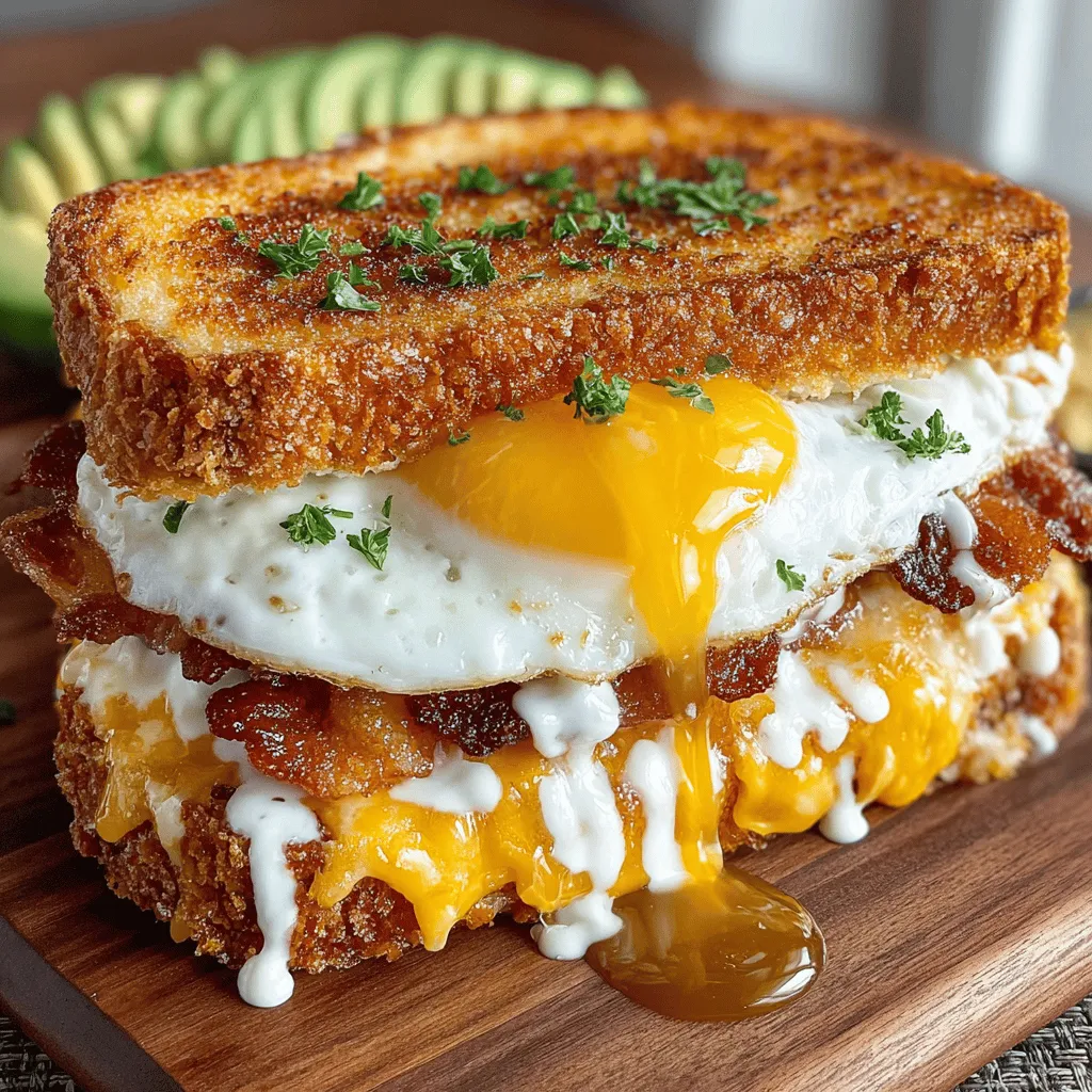 The foundation of any great dish lies in its ingredients, and the Crispy Bacon & Egg Breakfast Grilled Cheese is no exception. Each component plays a crucial role in building flavor and texture, resulting in a sandwich that is both delicious and satisfying.