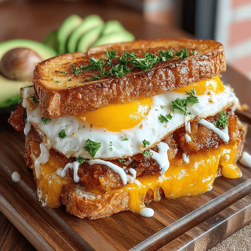 The foundation of any great dish lies in its ingredients, and the Crispy Bacon & Egg Breakfast Grilled Cheese is no exception. Each component plays a crucial role in building flavor and texture, resulting in a sandwich that is both delicious and satisfying.