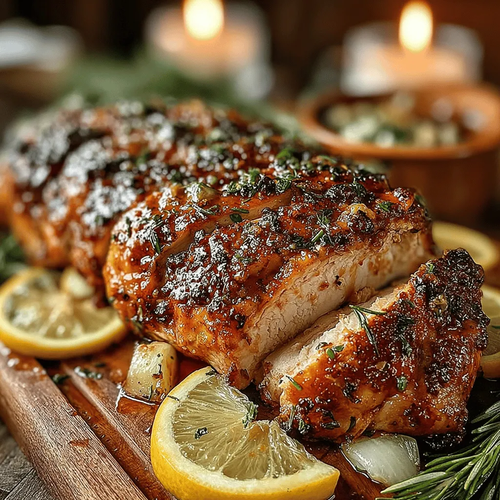 To achieve the perfect Zesty Lemon Glazed Turkey, it is crucial to start with the right ingredients. A whole turkey, ideally weighing between 12 to 14 pounds, is recommended for optimal flavor and texture. This size not only provides enough meat for a gathering but also ensures that the bird cooks evenly, resulting in moist and tender meat.