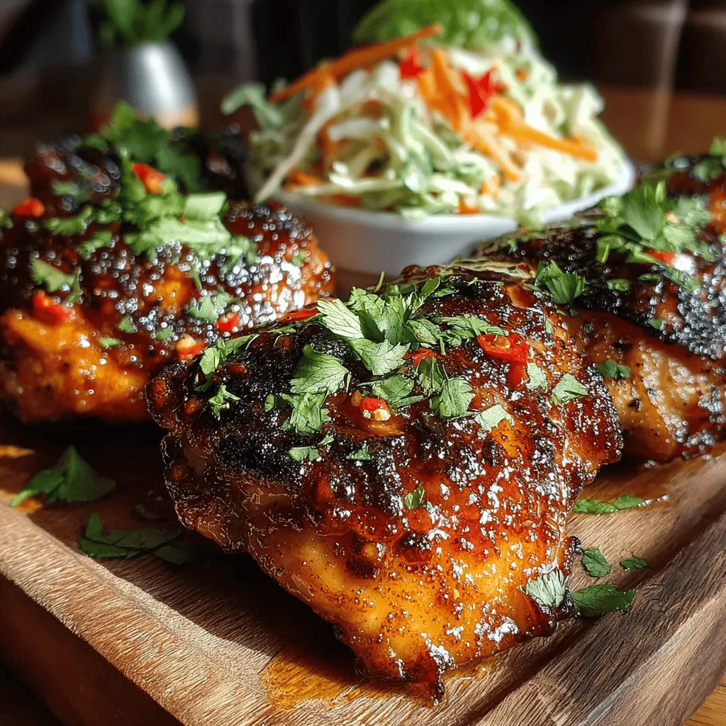 As the sun shines brightly and the scent of summer fills the air, there's nothing quite like the mouthwatering aroma of Sticky BBQ Chicken Thighs sizzling on the grill. This dish, paired with a refreshing Zesty Coleslaw, is more than just a meal; it's a culinary experience that embodies the spirit of warm-weather gatherings, making it the perfect choice for summer barbecues, family reunions, or an intimate weeknight dinner.