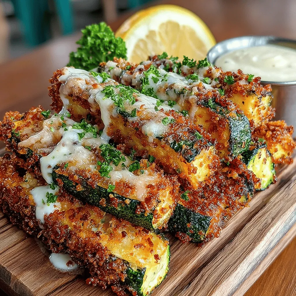 In recent years, the culinary world has embraced zucchini fries as a delightful alternative to traditional potato fries. These crispy, flavorful bites offer a guilt-free way to satisfy your craving for something crunchy without the excess calories and carbs that come with standard fries. Zucchini fries stand out not only for their delicious taste but also for their versatility, making them a fantastic addition to any meal or as a standalone snack. With a crispy texture and an irresistible garlicky flavor, this recipe for Crispy Zucchini Fries with Garlicky Goodness is sure to become a favorite in your household.