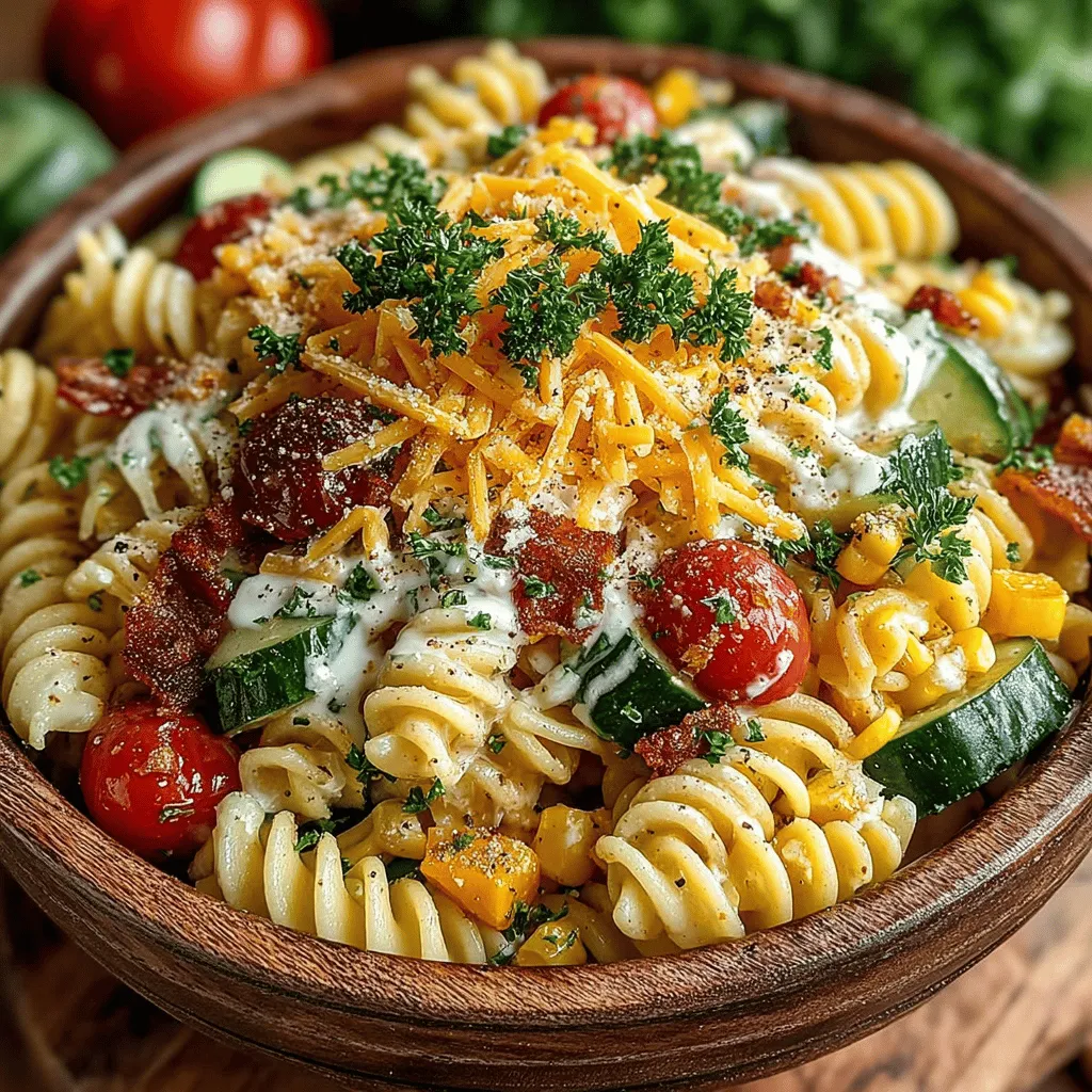 Pasta salad is a beloved dish known for its versatility and ability to adapt to various flavor profiles and occasions. Whether served at summer barbecues, family gatherings, or as a quick and refreshing meal on a hot day, pasta salads provide a delightful combination of flavors, textures, and colors that appeal to a wide range of palates. Among the many variations, the Creamy Ranch Delight Pasta Salad stands out as a perfect option, offering a harmonious blend of creamy, savory elements that make it a crowd favorite.