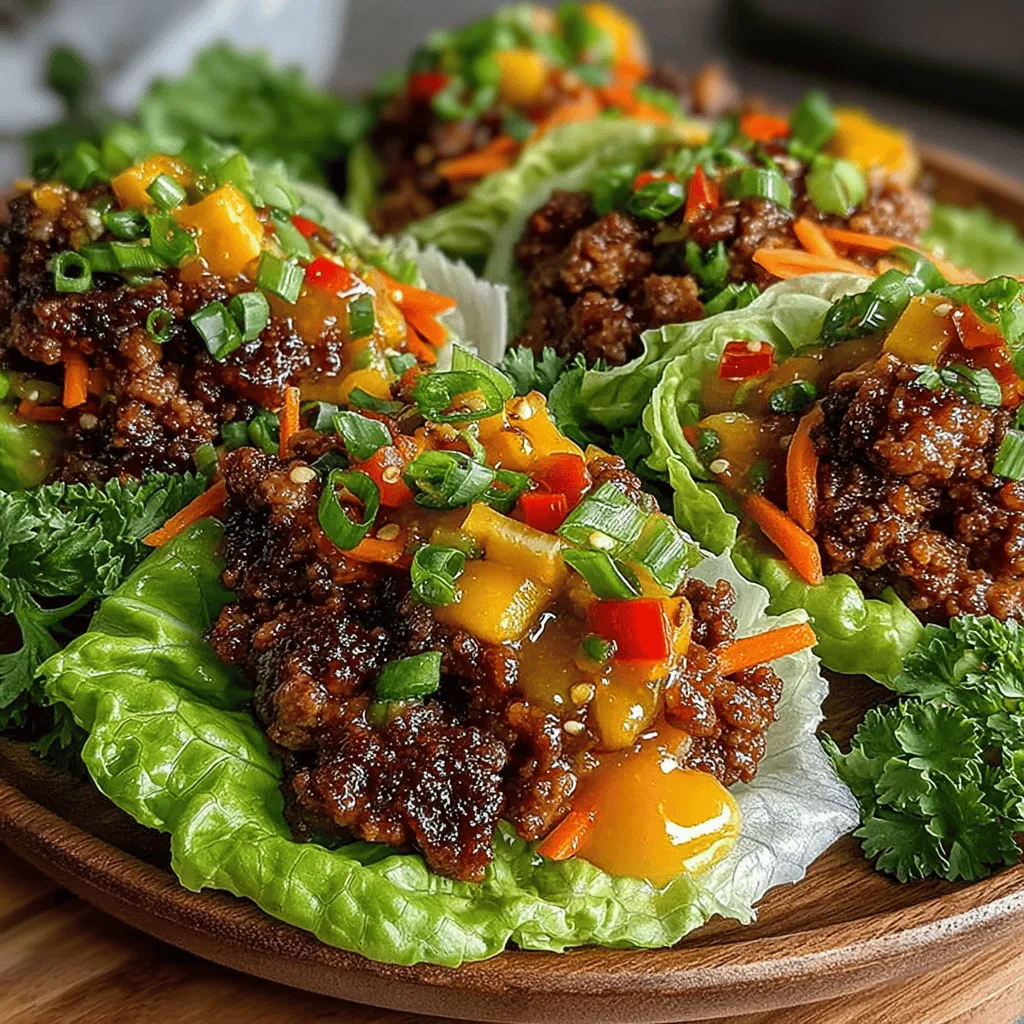In today's culinary landscape, fresh and healthy meals are more important than ever, and Beef Lettuce Wraps with Mango Glaze perfectly embody this trend. This delicious recipe combines the rich flavors of seasoned ground beef with the refreshing crunch of lettuce and the exotic sweetness of mango glaze. Not only is this dish easy to prepare, but it also offers a delightful balance of textures and tastes, making it an ideal choice for both casual family dinners and elegant gatherings.