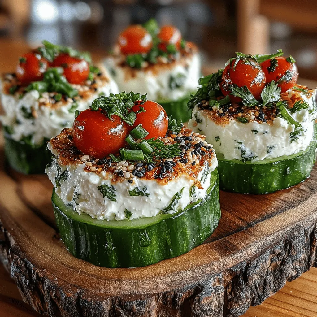 If you're looking for a light and refreshing appetizer that packs a punch of flavor, Everything Bagel Cucumber Bites are an excellent choice. This innovative recipe transforms the beloved everything bagel toppings into a delightful snack that is perfect for any occasion—be it a festive gathering, a casual get-together, or simply a nutritious afternoon treat. With their crisp cucumber base and creamy, savory topping, these bites offer a satisfying crunch and a burst of flavor that appeals to both health-conscious eaters and culinary enthusiasts.