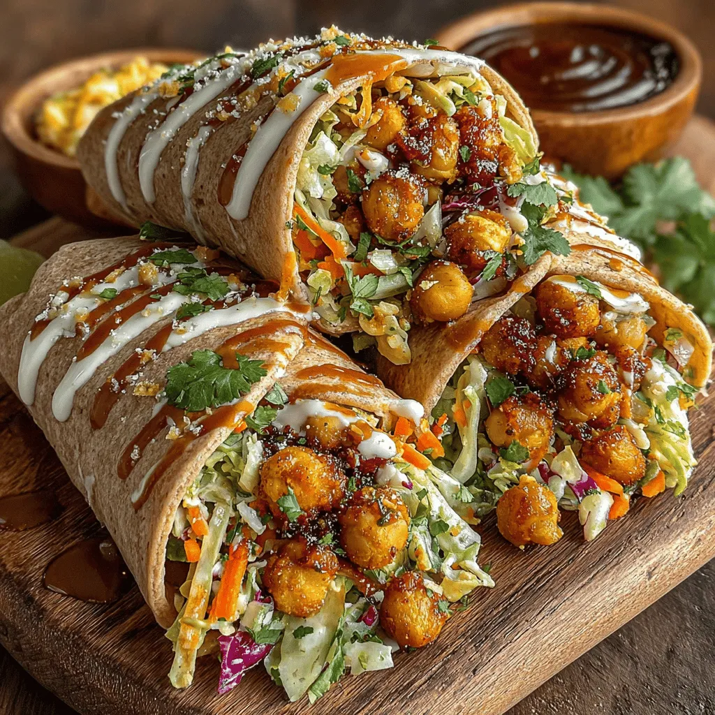 In a world where delicious meets nutritious, Smoky BBQ Chickpea and Coleslaw Wraps stand out as an exquisite meal option for anyone looking to indulge in hearty flavors without compromising on health. These wraps offer a tantalizing combination of smoky, seasoned chickpeas and fresh, crunchy coleslaw, all enveloped in a wholesome tortilla. This dish is not only perfect for busy professionals and students seeking quick meal solutions but also caters to health-conscious individuals and plant-based eaters alike. As we delve into this recipe, we will uncover the ingredients, preparation steps, and the delightful benefits of each component, ensuring you understand why these wraps should be a staple in your meal rotation.