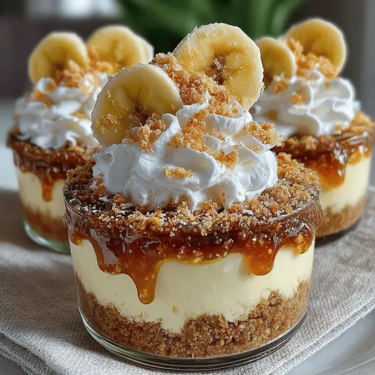 When it comes to desserts, few things can rival the charm and ease of no-bake options. These delightful treats have surged in popularity over the years, appealing to home cooks and dessert enthusiasts alike. With their straightforward preparation and satisfying results, no-bake desserts are ideal for those who want to whip up something sweet without the hassle of preheating an oven. Among the many delectable no-bake recipes, one that stands out is the Heavenly No-Bake Banana Cream Pie Cups. This treat not only delights the taste buds but also brings a sense of nostalgia, reminiscent of classic banana cream pie.