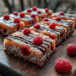 Sweet Raspberry Coconut Slices are a delightful treat that brings together the tartness of fresh raspberries and the rich, satisfying flavor of coconut, creating a mouthwatering experience that is hard to resist. This recipe is not just a dessert; it's a versatile option that can serve as a nutritious snack, a show-stopping dish for gatherings, or an energy-boosting bite perfect for your next outdoor adventure. With an increasing focus on healthy eating, Sweet Raspberry Coconut Slices offer a delicious solution that satisfies sweet cravings without compromising on nutrition.