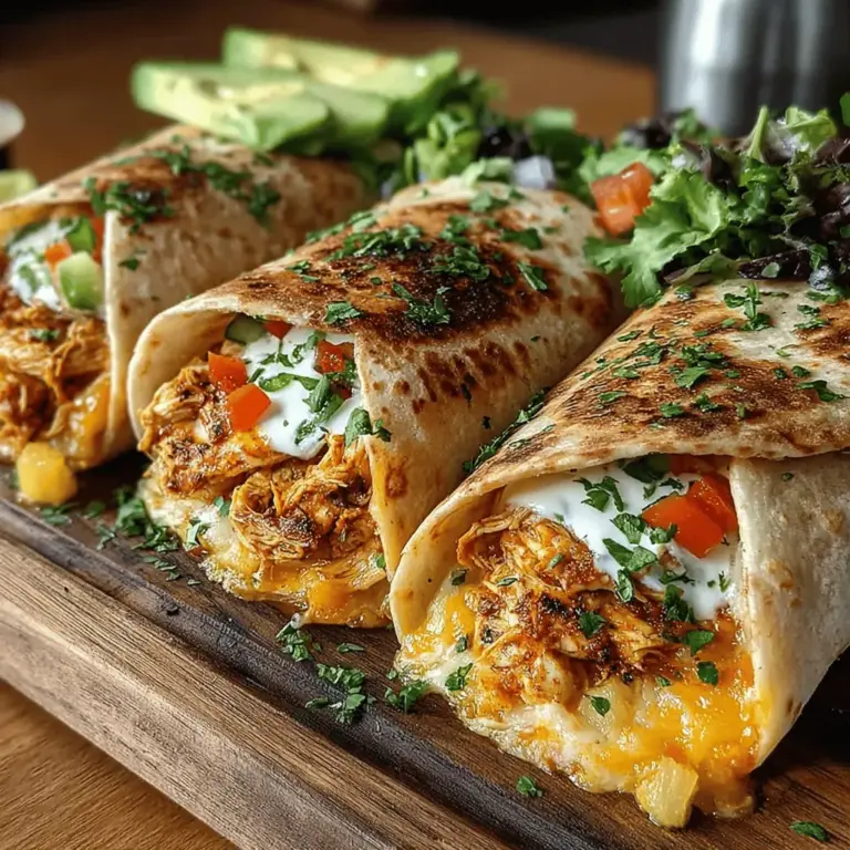 When the sun is shining and the temperatures are rising, there's nothing quite like a refreshing meal that captures the essence of summer. Enter the Tropical Heatwave Chicken & Pineapple Wraps—a delightful fusion of savory and sweet that will transport your taste buds to a tropical paradise. This dish combines tender, seasoned chicken with juicy pineapple, creating a symphony of flavors that is as vibrant as it is satisfying. Whether you're hosting a summer barbecue, preparing a quick weeknight dinner, or enjoying a leisurely lunch, these wraps are sure to impress.