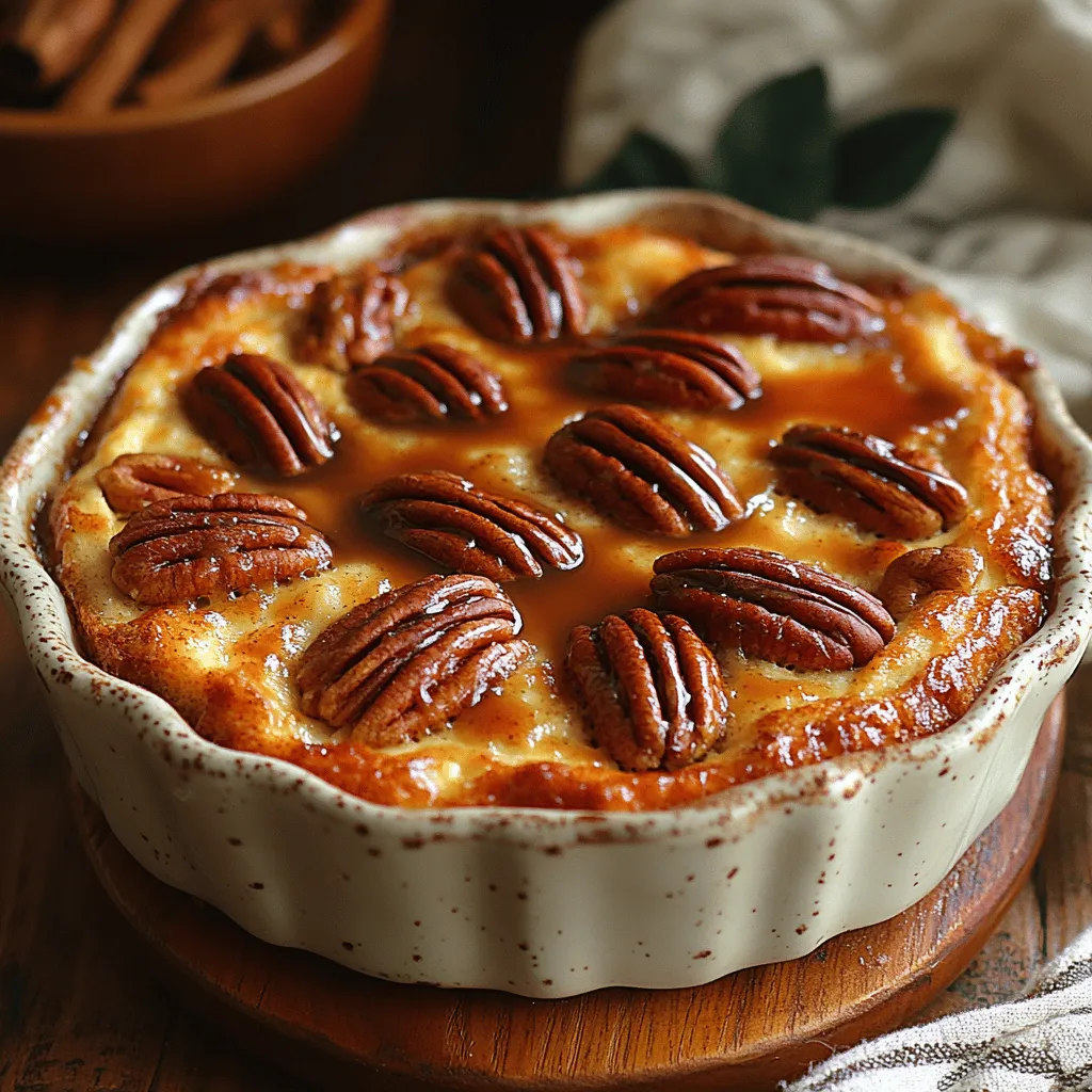 Buttery Caramel Pecan Bread Pudding is more than just a dessert; it’s a comforting classic that has graced tables across various cultures for generations. This rich and indulgent dish marries the dense, warm texture of bread pudding with the sweet, nutty crunch of pecans and a luxurious caramel sauce. Originating from humble beginnings, bread pudding was historically a solution for utilizing stale bread, transforming what would be considered waste into a delightful treat. Today, it stands as a beloved dessert in many cuisines, often served at family gatherings and festive occasions, celebrated for its heartwarming qualities.