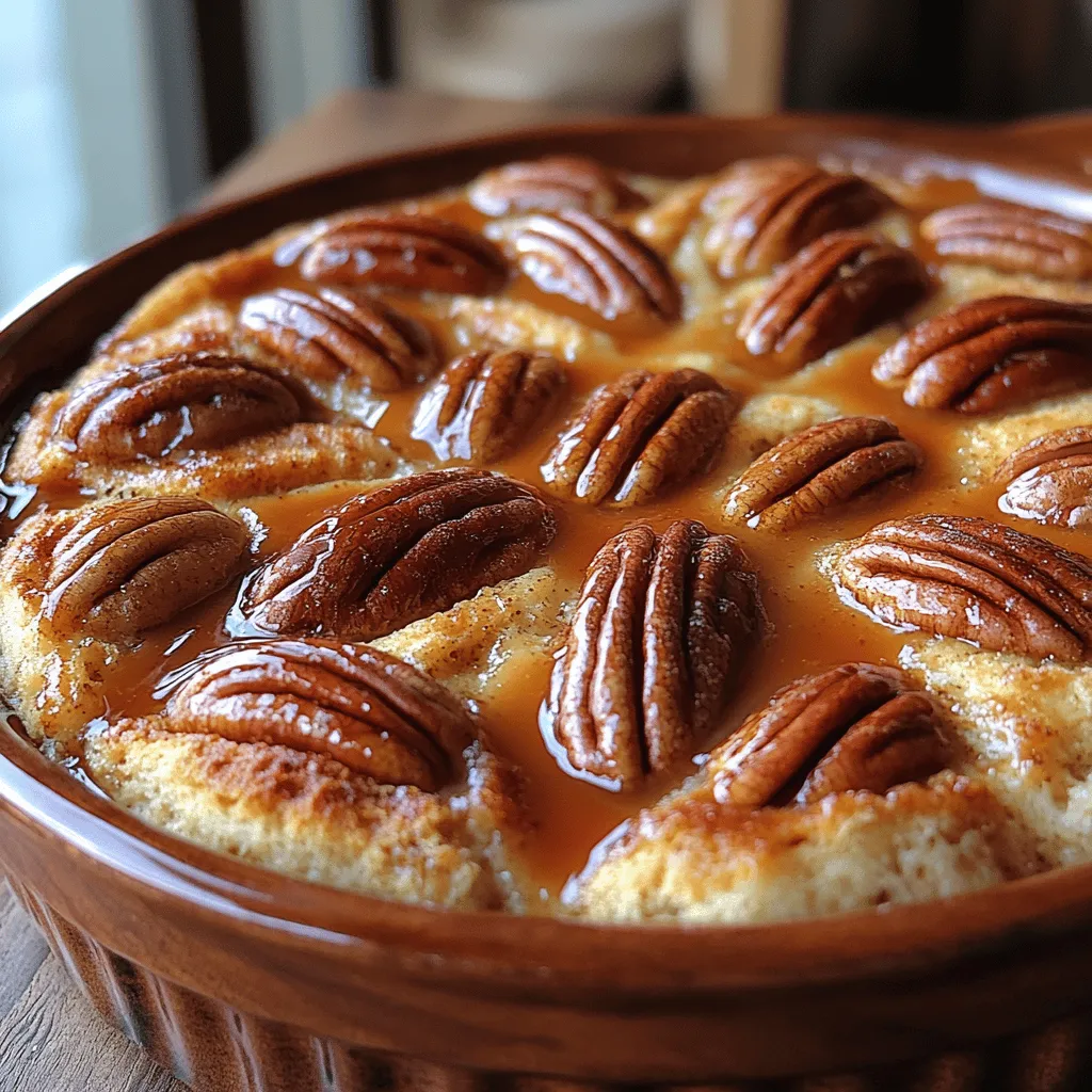 Buttery Caramel Pecan Bread Pudding is more than just a dessert; it’s a comforting classic that has graced tables across various cultures for generations. This rich and indulgent dish marries the dense, warm texture of bread pudding with the sweet, nutty crunch of pecans and a luxurious caramel sauce. Originating from humble beginnings, bread pudding was historically a solution for utilizing stale bread, transforming what would be considered waste into a delightful treat. Today, it stands as a beloved dessert in many cuisines, often served at family gatherings and festive occasions, celebrated for its heartwarming qualities.