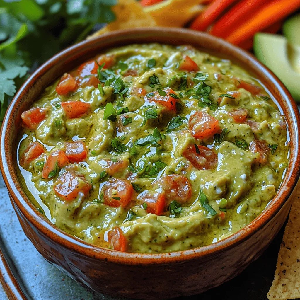 If you're looking for a dip that is as vibrant as it is versatile, the Spicy Creamy Avocado Jalapeño Dip is the perfect addition to your culinary repertoire. This dip boasts a rich, creamy texture complemented by a delightful kick from fresh jalapeños, making it an irresistible option for parties, game days, or casual get-togethers. The combination of ripe avocados, Greek yogurt, and zesty lime juice creates a flavor profile that tantalizes the taste buds while also offering a refreshing contrast to heavier snacks.