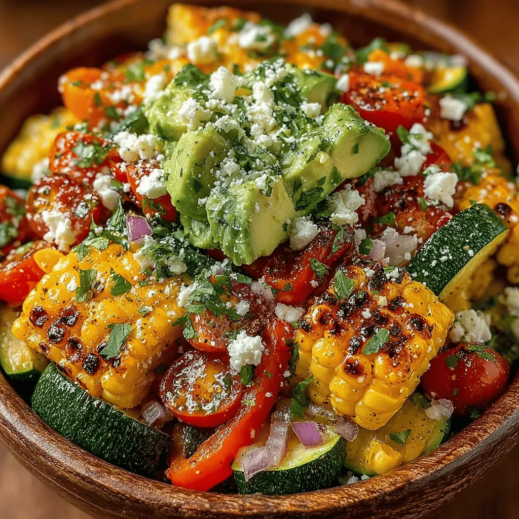 To create a vibrant Summer Zucchini Corn Medley, the first step is preparing the fresh vegetables. Begin by gathering your ingredients: fresh zucchini, sweet corn, bell peppers, and red onion.