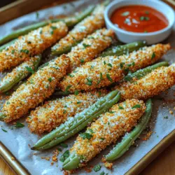In today's health-conscious world, the pursuit of healthier snacking options has led to a remarkable trend: vegetable-based alternatives that satisfy cravings without compromising on flavor. One such innovative recipe is Crunchy Parmesan Green Bean Fries, a delightful twist on traditional fries that transforms fresh green beans into a crispy, savory snack. This dish not only caters to those seeking a nutritious option but also serves as an exciting way to incorporate more vegetables into your diet. Whether you're hosting a party, looking for a family-friendly snack, or simply craving something crunchy and flavorful, these green bean fries are sure to please both adults and children alike.