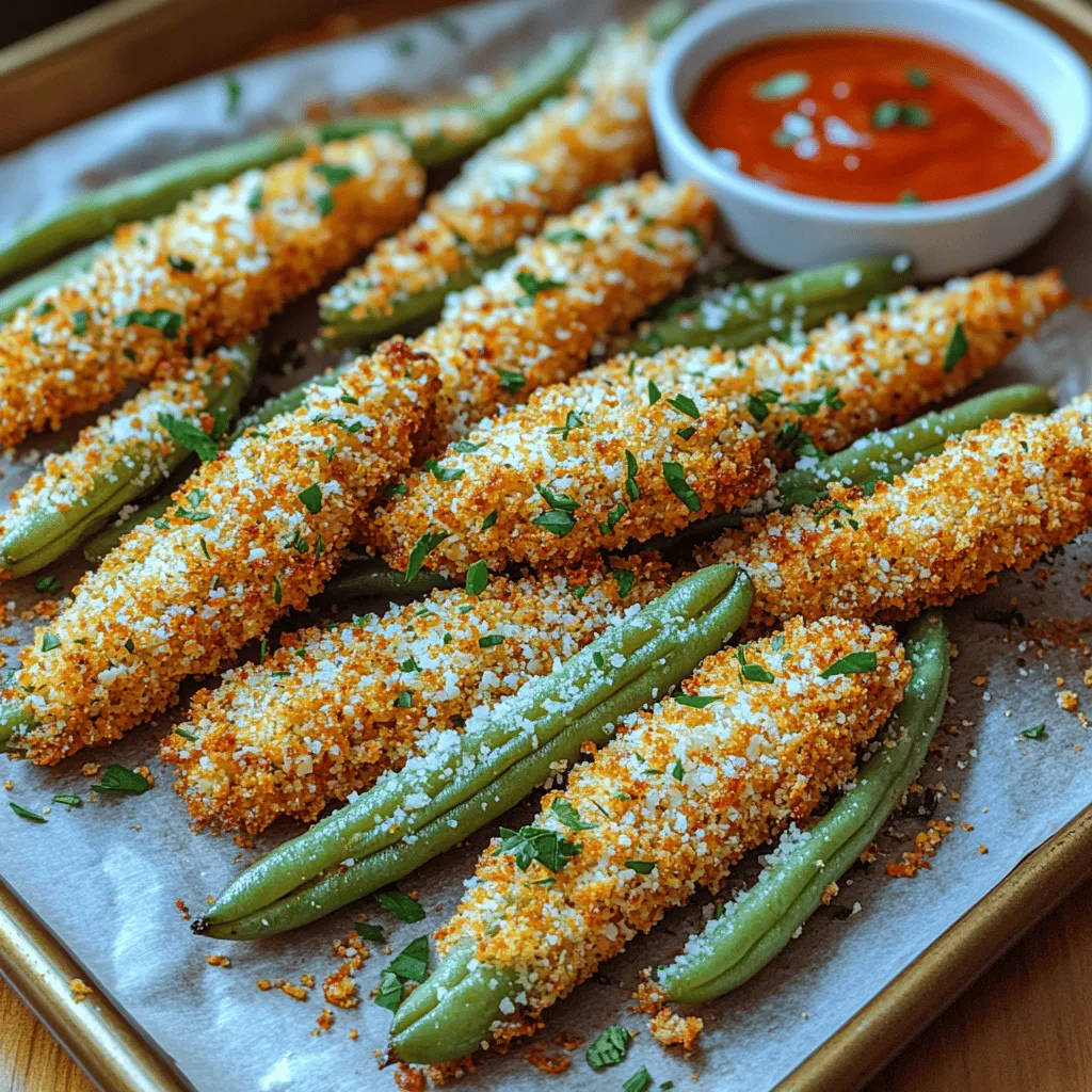 In today's health-conscious world, the pursuit of healthier snacking options has led to a remarkable trend: vegetable-based alternatives that satisfy cravings without compromising on flavor. One such innovative recipe is Crunchy Parmesan Green Bean Fries, a delightful twist on traditional fries that transforms fresh green beans into a crispy, savory snack. This dish not only caters to those seeking a nutritious option but also serves as an exciting way to incorporate more vegetables into your diet. Whether you're hosting a party, looking for a family-friendly snack, or simply craving something crunchy and flavorful, these green bean fries are sure to please both adults and children alike.