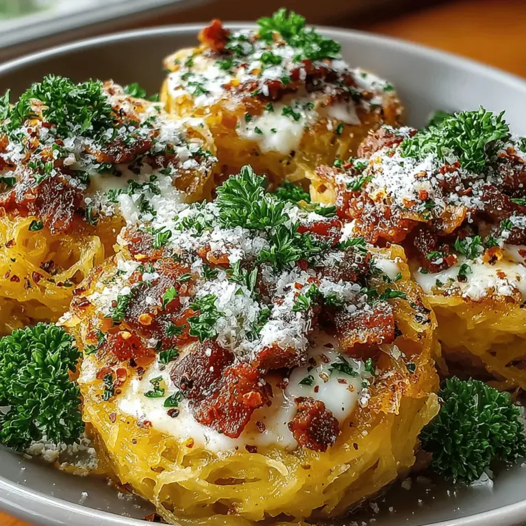 To achieve the perfect Spaghetti Squash Carbonara, starting with the right preparation for your pancetta or bacon is essential. The crispiness of the pancetta not only adds texture but also infuses the dish with a rich, savory flavor.