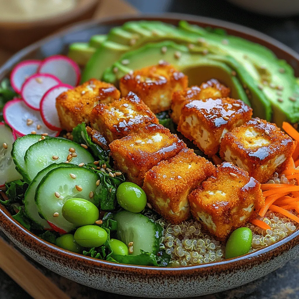 In today's culinary landscape, plant-based cuisine has emerged as a beacon of health and sustainability. One dish that encapsulates this movement beautifully is the Crunchy Bliss: Crispy Tofu Buddha Bowls. This vibrant recipe not only offers a delightful crunch but also serves as a nourishing meal that is perfect for a quick lunch or a wholesome dinner. The combination of crispy tofu, fresh vegetables, and a creamy tahini dressing creates a harmonious blend of flavors and textures that is sure to satisfy both vegans and non-vegans alike.
