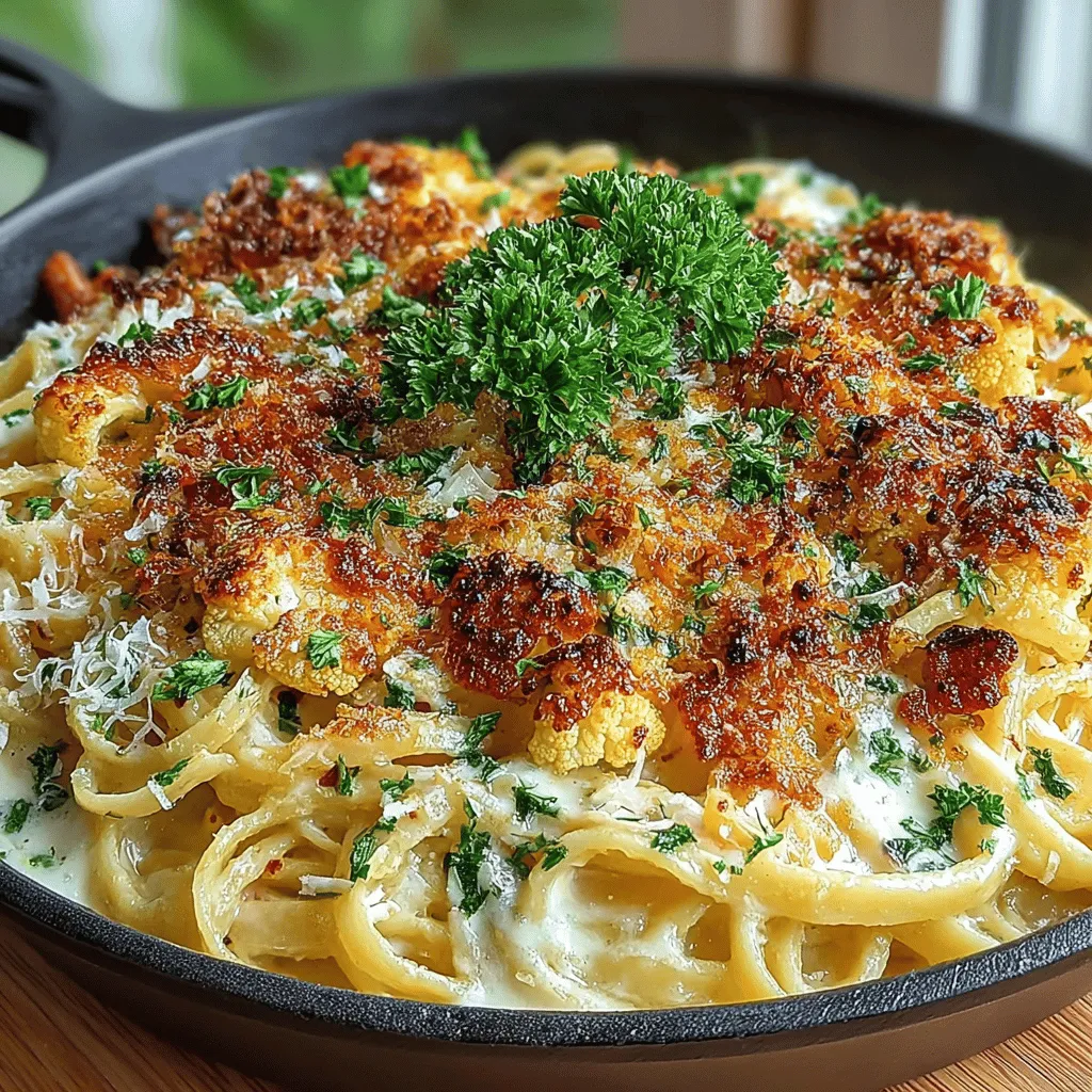 When it comes to comfort food, pasta dishes often take center stage. Among these, Creamy Roasted Garlic Cauliflower Pasta stands out as a delightful option that seamlessly blends rich flavors with a healthier twist. This dish is perfect for any occasion, whether you're hosting a dinner party, enjoying a family meal, or simply indulging in a cozy night in. The creamy texture and savory notes make it an appealing choice not only for pasta enthusiasts but also for those looking for a nutritious alternative that doesn't compromise on taste.