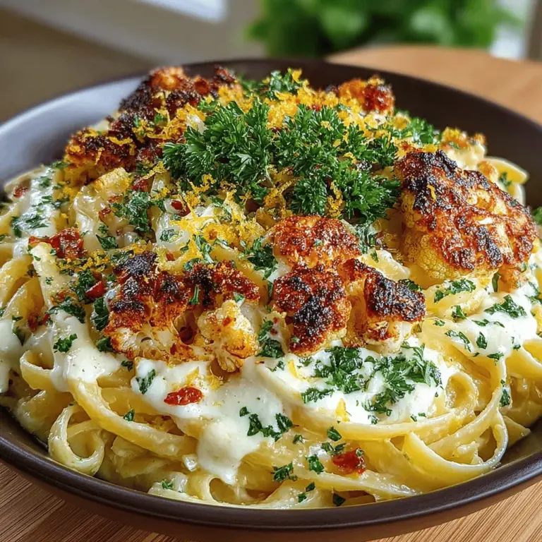 When it comes to comfort food, pasta dishes often take center stage. Among these, Creamy Roasted Garlic Cauliflower Pasta stands out as a delightful option that seamlessly blends rich flavors with a healthier twist. This dish is perfect for any occasion, whether you're hosting a dinner party, enjoying a family meal, or simply indulging in a cozy night in. The creamy texture and savory notes make it an appealing choice not only for pasta enthusiasts but also for those looking for a nutritious alternative that doesn't compromise on taste.