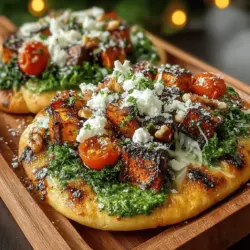 Sweet Potato & Kale Pesto Flatbreads are not just a meal; they are an experience that beautifully showcases the harmony of wholesome ingredients. This recipe marries the natural sweetness of roasted sweet potatoes with the earthy depth of kale and the vibrant zest of basil pesto. Ideal for a quick weeknight dinner or as an impressive appetizer at gatherings, these flatbreads cater to a variety of taste preferences while also providing a bounty of nutritional benefits.