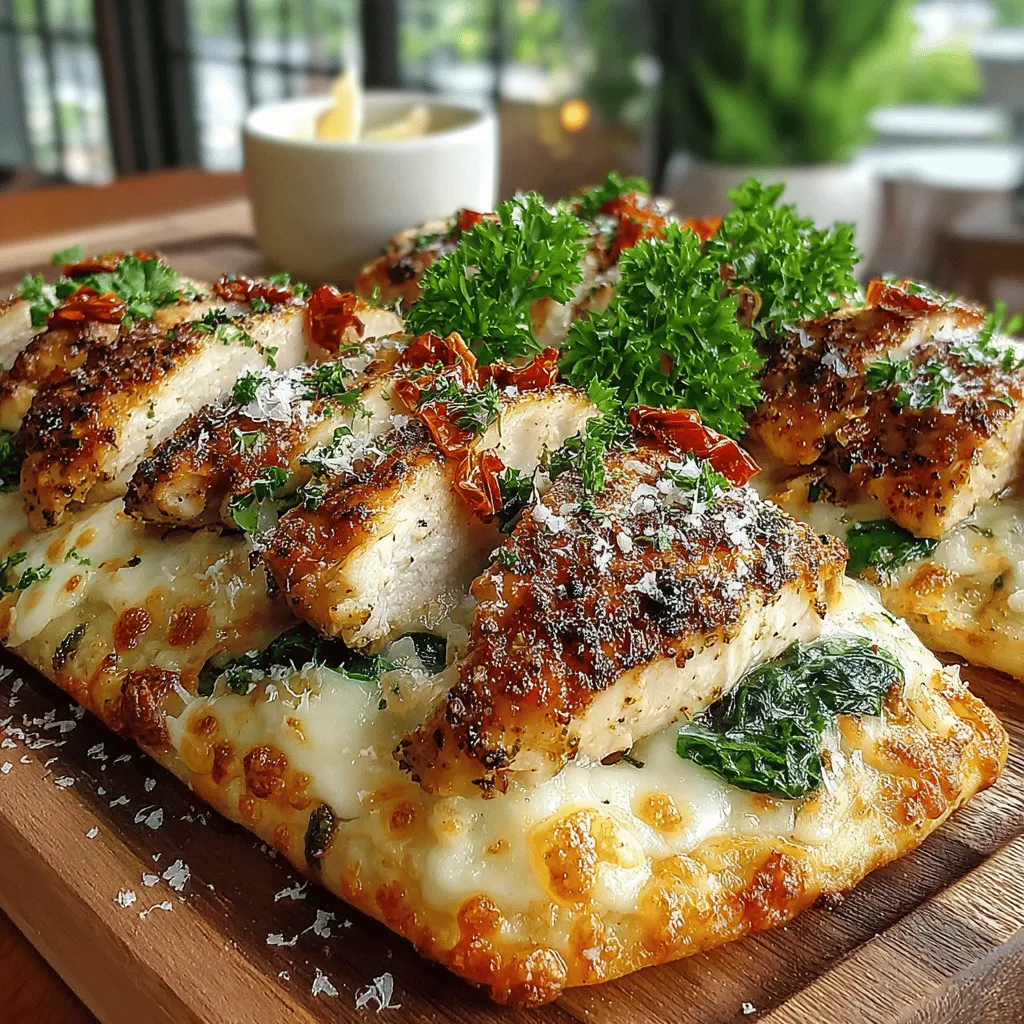 When it comes to quick yet delicious meal options, Grilled Chicken Alfredo Flatbread stands out as a perfect choice for both lunch and dinner. This delightful dish combines the savory flavors of grilled chicken with a rich, creamy Alfredo sauce, all atop a warm, soft flatbread. Not only is it easy to prepare, but it also offers a balance of textures and flavors that can satisfy even the pickiest eaters. Whether you are looking for a comforting weeknight meal or a crowd-pleasing dish for gatherings, this flatbread is sure to impress.