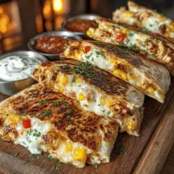 Smoky Grilled Chicken Quesadillas are a culinary masterpiece that combines the rich, savory flavors of marinated chicken with the gooey goodness of melted cheese, all enveloped in crispy tortillas. This dish is not just a meal; it’s an experience that brings together the vibrancy of Mexican cuisine with a smoky twist, making it a favorite among food enthusiasts. Whether you’re hosting a casual gathering, preparing a weeknight dinner, or simply craving something delicious, these quesadillas are an ideal choice that pleases both the palate and the eye.