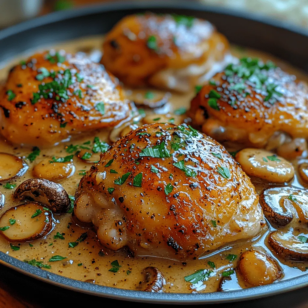 If you're searching for a dish that perfectly balances flavors and offers a delightful cooking experience, look no further than Sizzling One-Pan Garlic Mushroom Chicken. This mouthwatering recipe combines tender chicken thighs, earthy mushrooms, and aromatic garlic, all cooked to perfection in a single pan. It's a meal that's not only delicious but also incredibly convenient, making it an ideal choice for busy weeknights or leisurely weekends.