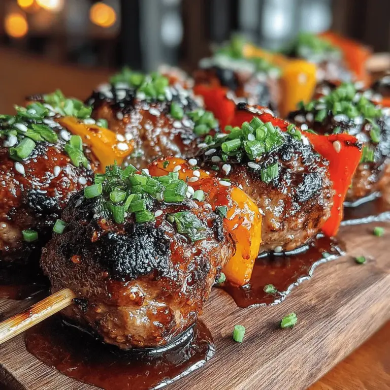 When it comes to delightful and satisfying recipes that are perfect for both casual gatherings and busy weeknight dinners, Teriyaki Glazed Meatball Skewers stand out as a top choice. This dish combines the savory goodness of meatballs with the sweet and tangy flavor of teriyaki sauce, creating a delectable skewered treat that delights the palate. Whether served as an appetizer at a party or a main dish alongside rice and vegetables, these skewers are sure to please a crowd and make mealtime exciting.