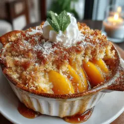 When it comes to desserts that evoke warmth and comfort, few can rival the charm of a Coconut Peach Crisp. This delightful dish marries the natural sweetness of ripe peaches with the tropical allure of coconut, resulting in a mouthwatering treat that is perfect for any occasion. Whether served warm with a scoop of vanilla ice cream or enjoyed on its own, Coconut Peach Crisp is sure to become a favorite in your dessert repertoire.