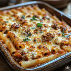 When it comes to comfort food, few dishes can compete with the warmth and heartiness of baked ziti. This Italian-American classic has captured the hearts and appetites of families across the globe, becoming a staple at gatherings and a beloved choice for weeknight dinners. The allure of baked ziti lies in its creamy textures and cheesy flavors, which meld together to create a dish that is as satisfying as it is delicious. Whether you are serving it at a festive family reunion or enjoying a cozy meal at home, baked ziti never fails to bring a smile to the table.