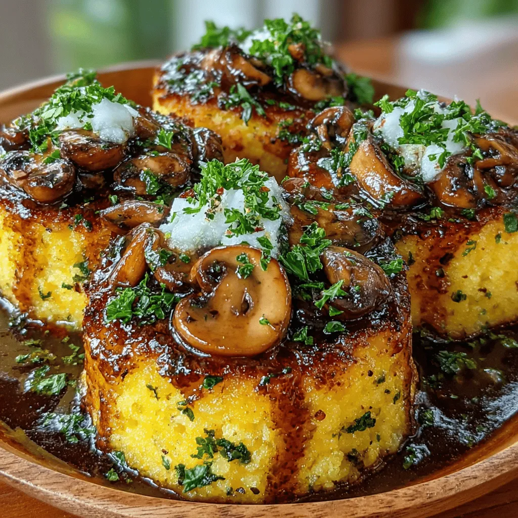Golden Polenta Cakes with Mushroom Gravy is a dish that beautifully embodies the essence of comfort food. This vegetarian recipe, which can effortlessly be adapted to suit vegan diets, combines the rich flavors of creamy polenta with the umami depth of mushroom gravy. As the seasons change and the days grow cooler, this hearty meal emerges as a perfect choice for cozy dinners, family gatherings, or even a delightful weeknight treat.