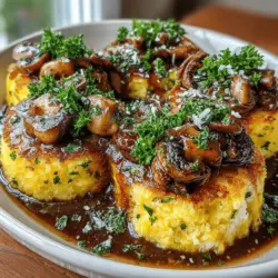 Golden Polenta Cakes with Mushroom Gravy is a dish that beautifully embodies the essence of comfort food. This vegetarian recipe, which can effortlessly be adapted to suit vegan diets, combines the rich flavors of creamy polenta with the umami depth of mushroom gravy. As the seasons change and the days grow cooler, this hearty meal emerges as a perfect choice for cozy dinners, family gatherings, or even a delightful weeknight treat.
